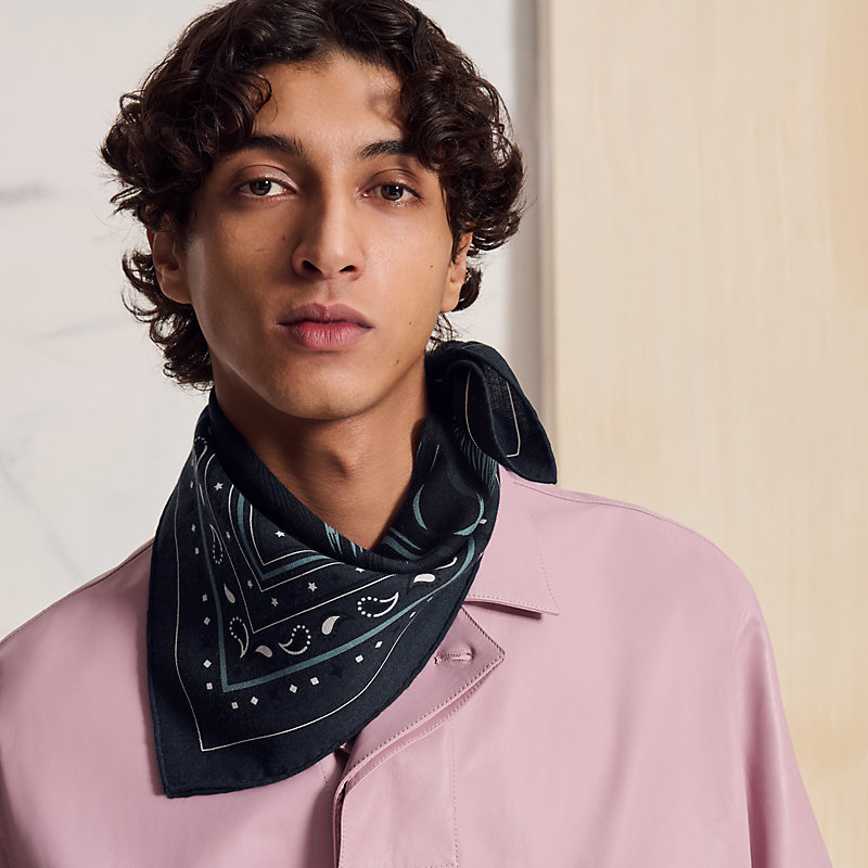 Grrrrr! scarf 65 Bandana - Blue | Hermès Mainland China